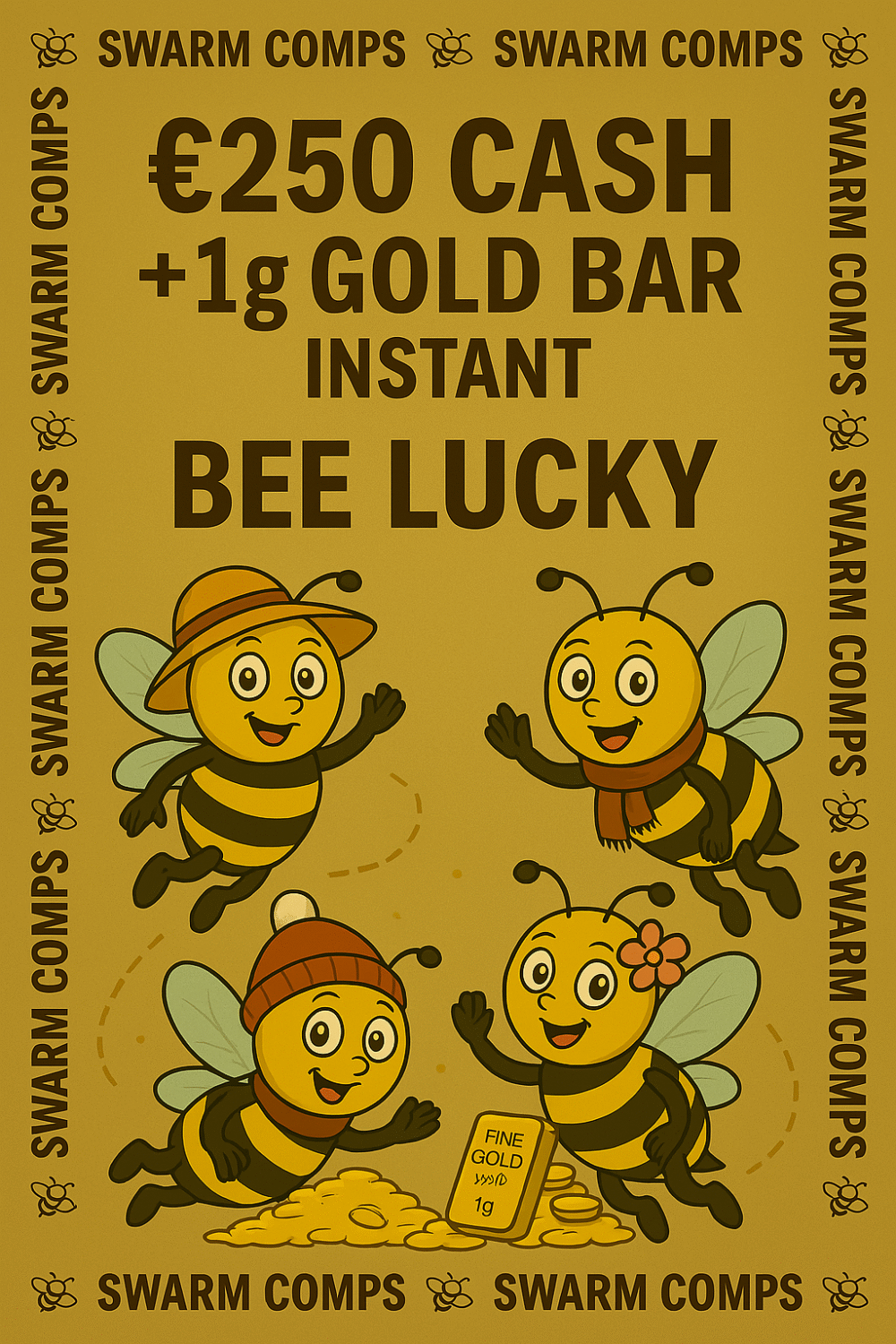 £250 Cash + 1g Gold Bar Instant - LOW ODDS #3